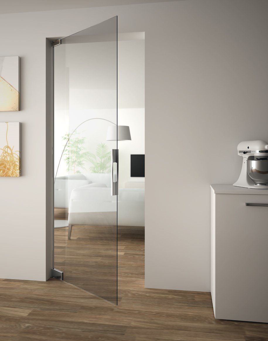 Puerta de cristal para oficina y comercio