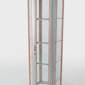 VITRINA HEXAGONAL DE ALUMINIO